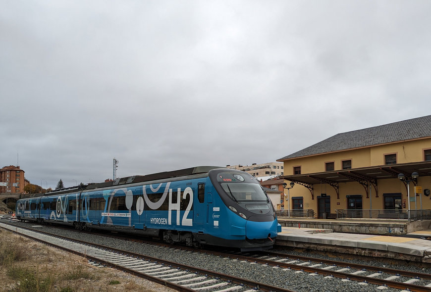 El tren demostrador de hidrógeno FCH2RAIL inicia las pruebas entre Torralba y Soria